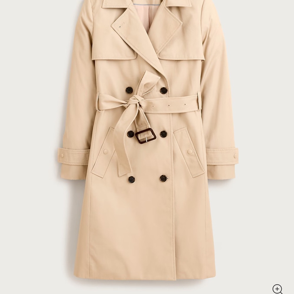 J. Crew Icon Trench Coat Beige - 00P 🤎 - Picture 10 of 14